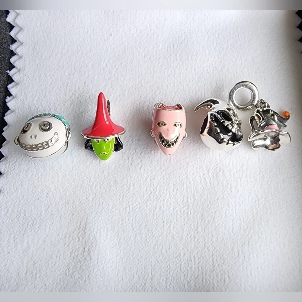 New Disney the Nightmare Before Christmas sterling silver charm set for Pandora